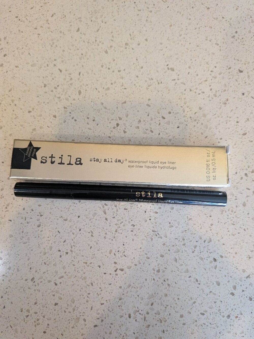 Stila Stay All Day Waterproof Liquid Eye Liner Intense Black NEW